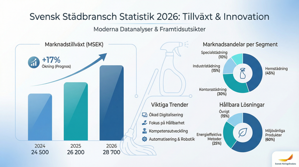 Städbranschen 2026: Nyckelstatistik, Trender och Affärsmöjligheter